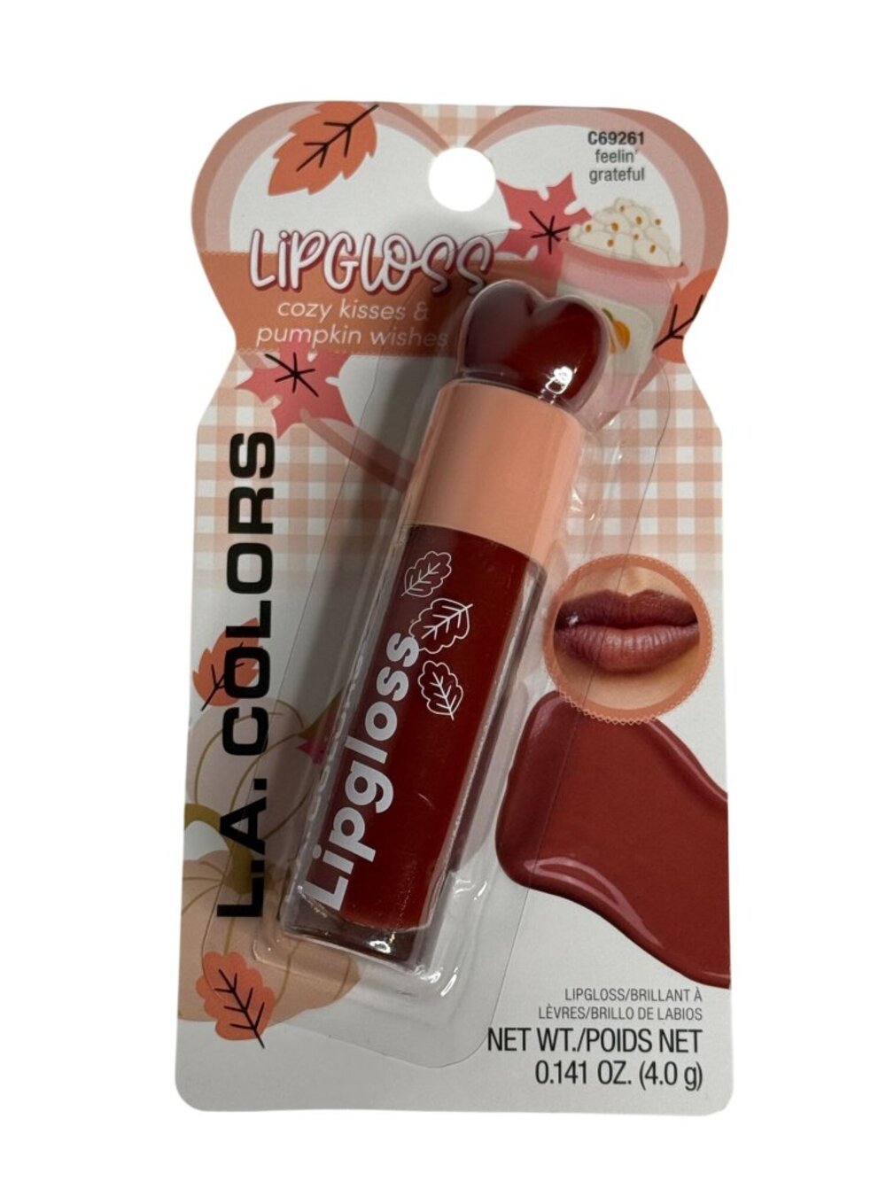 L.A. Colors Feelin Grateful Lip Gloss C69261 Fall Collection
